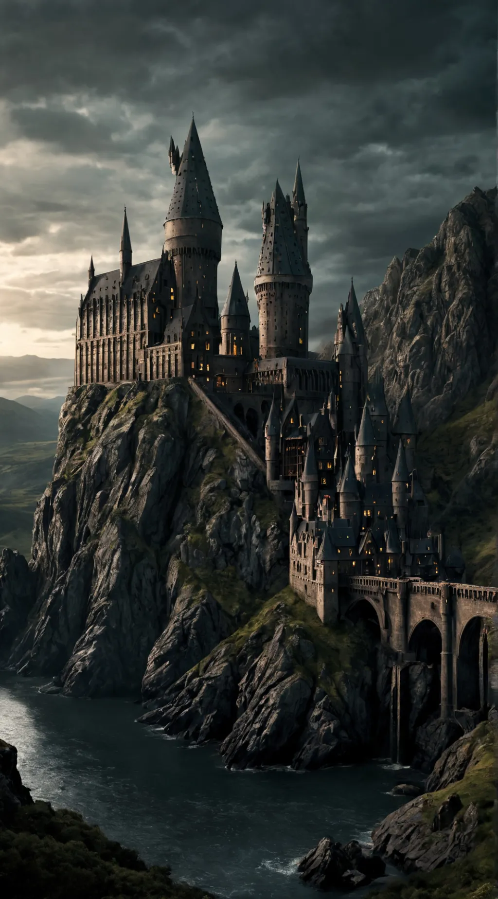 ai character: Hogwarts  background