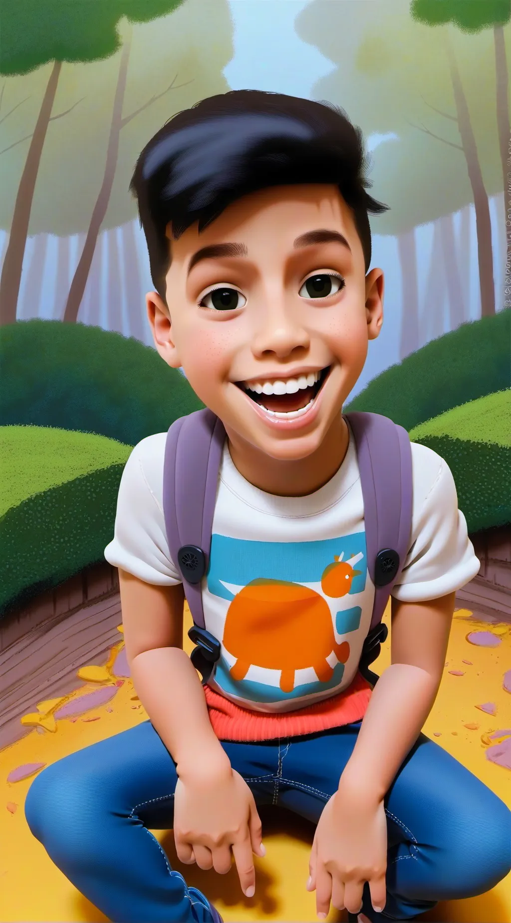 ai character: картыл background