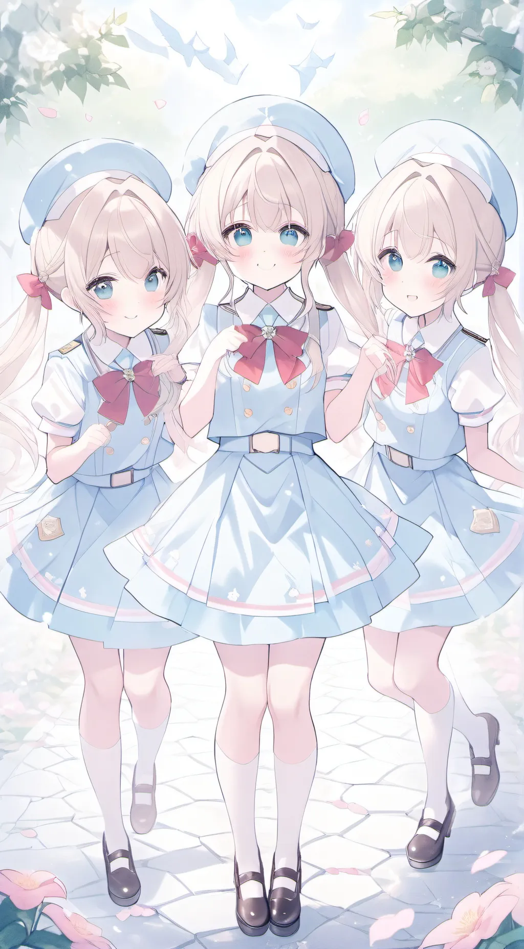 ai character: Kacey,Lacey,Macey, background