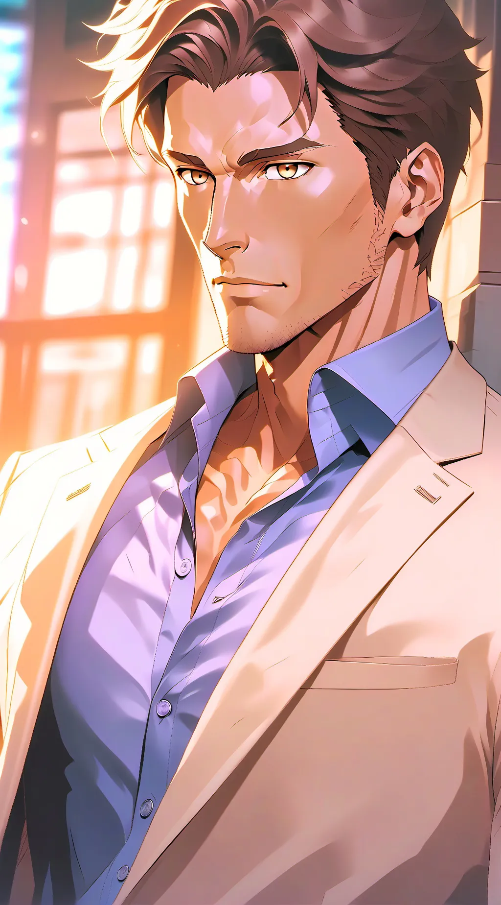 ai character: Jeffrey  background