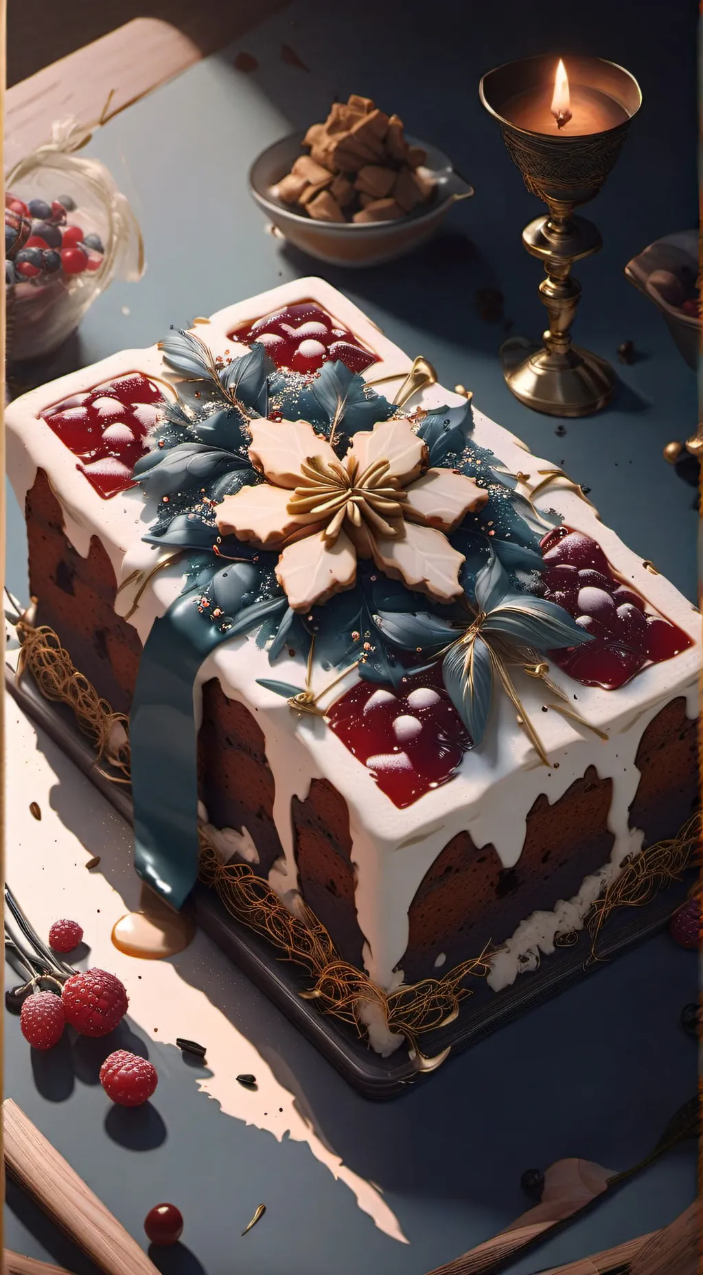 ai character: Fruitcake?  background