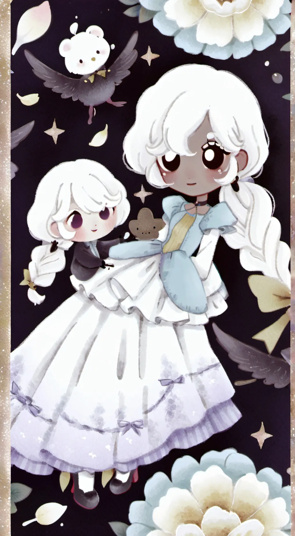 ai character: ginger background