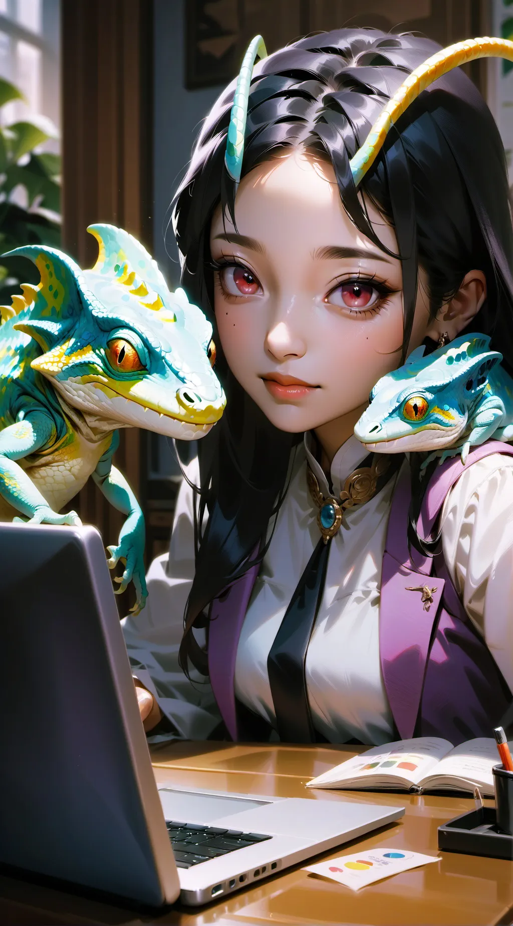 ai character: Giggle background