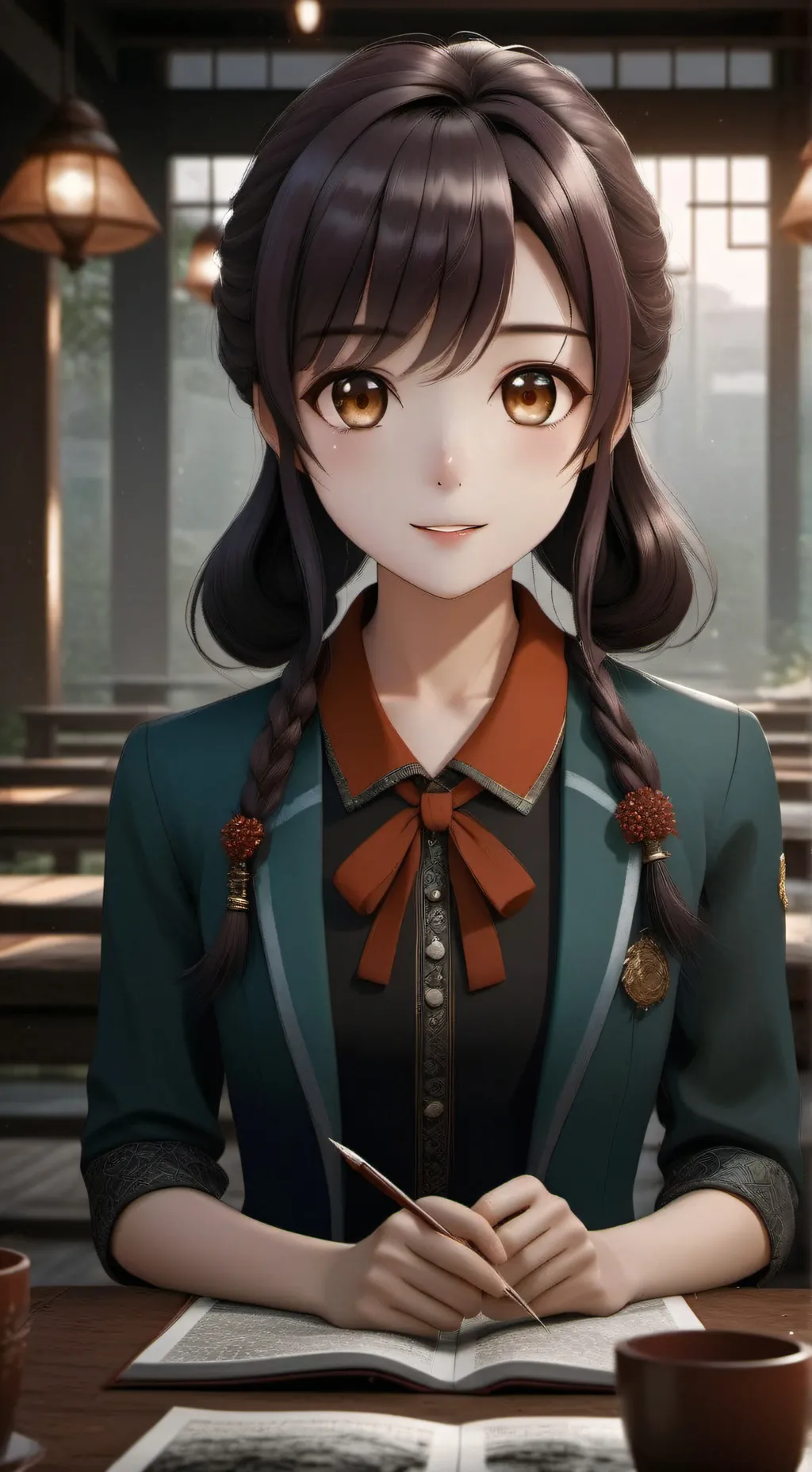 ai character: Marielle12345 6777 background