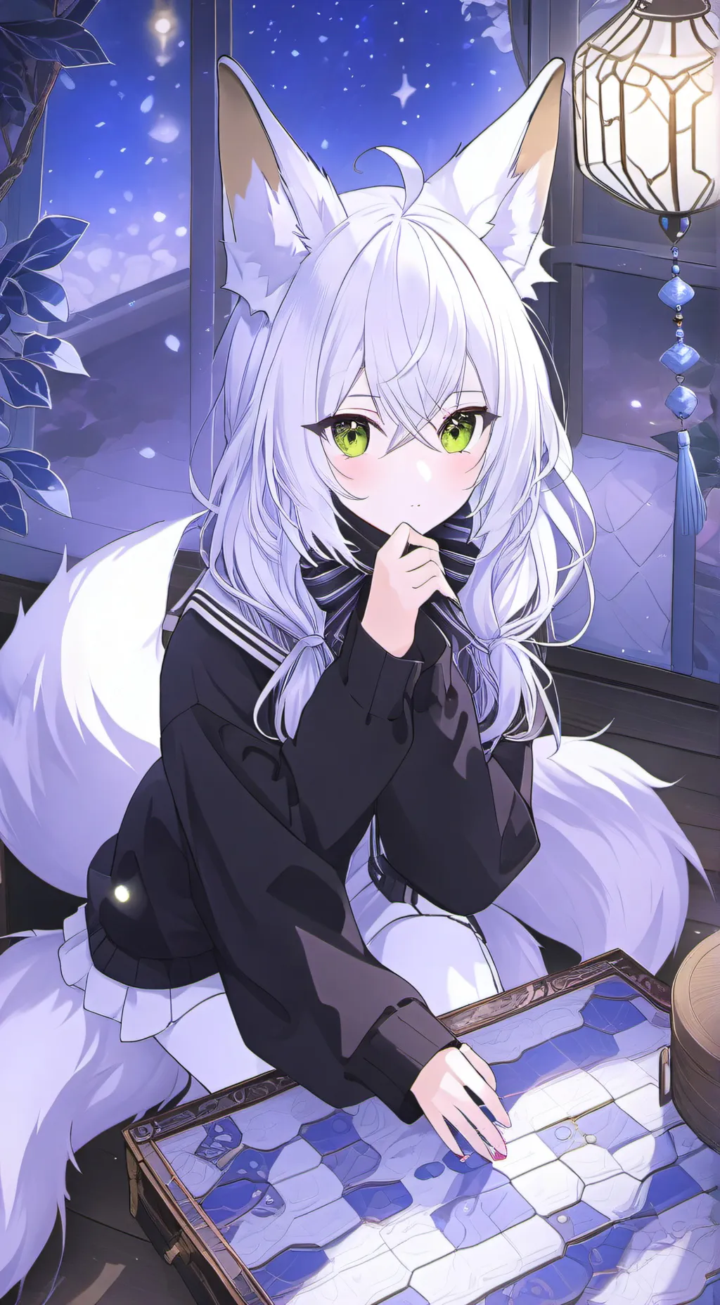 ai character: Red Fox Furry background