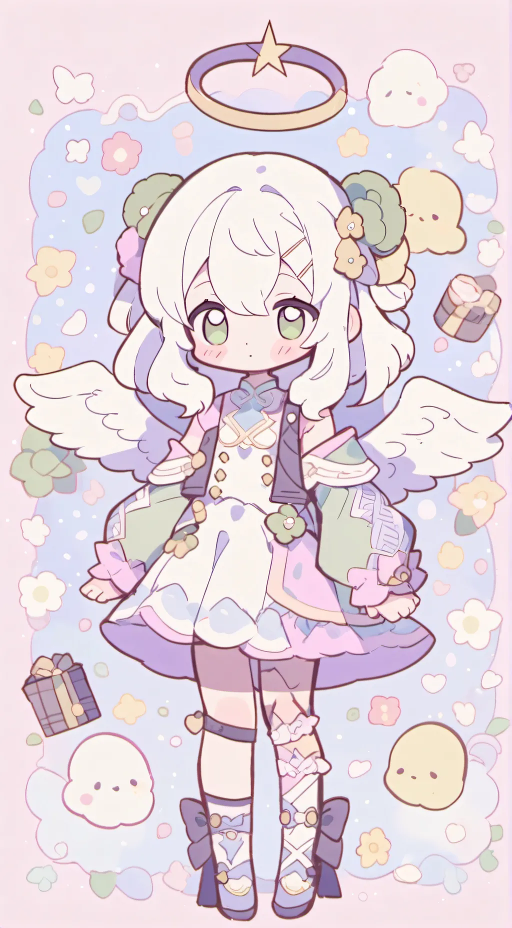 ai character: Dandy world background