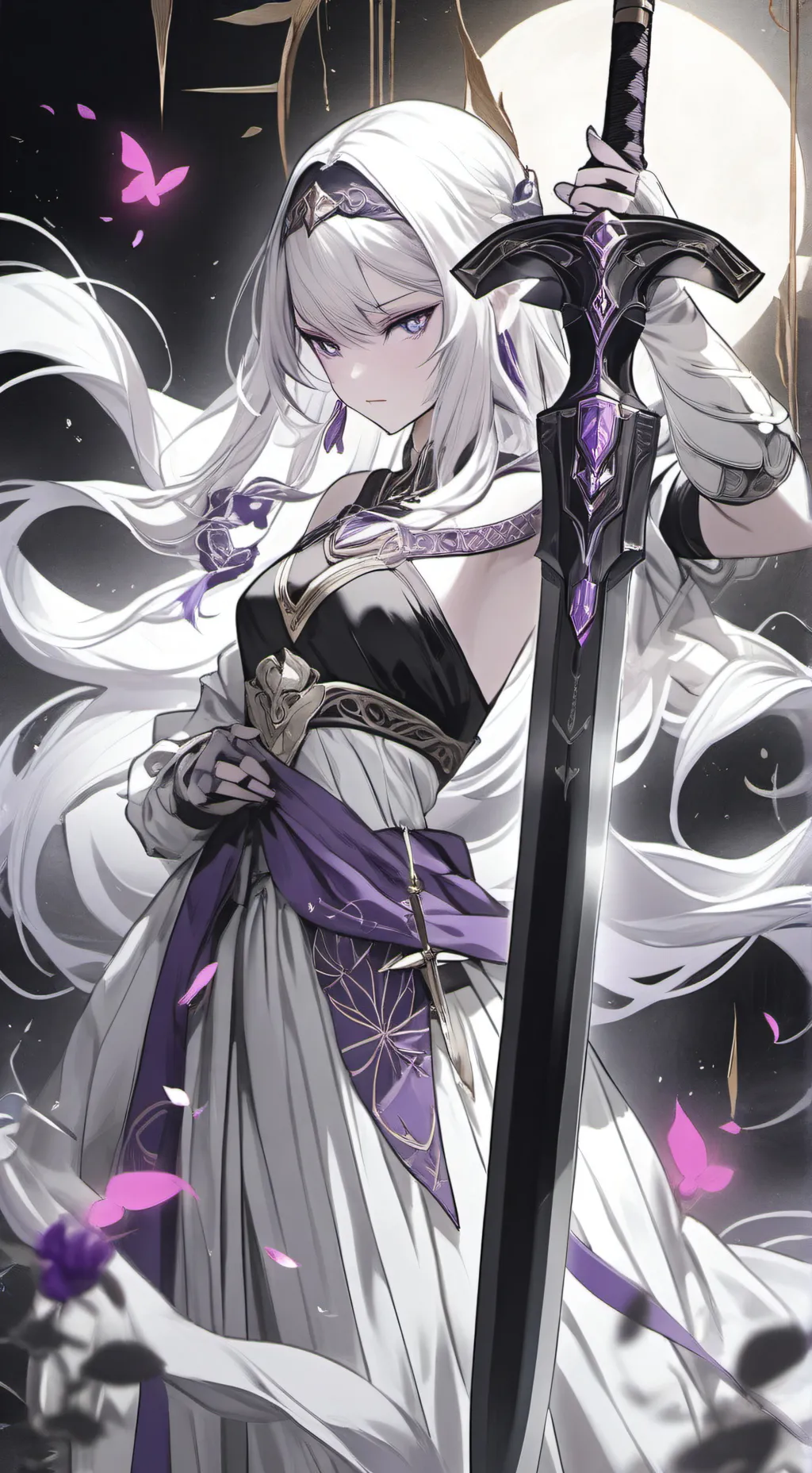 ai character: sword saint🎭 background