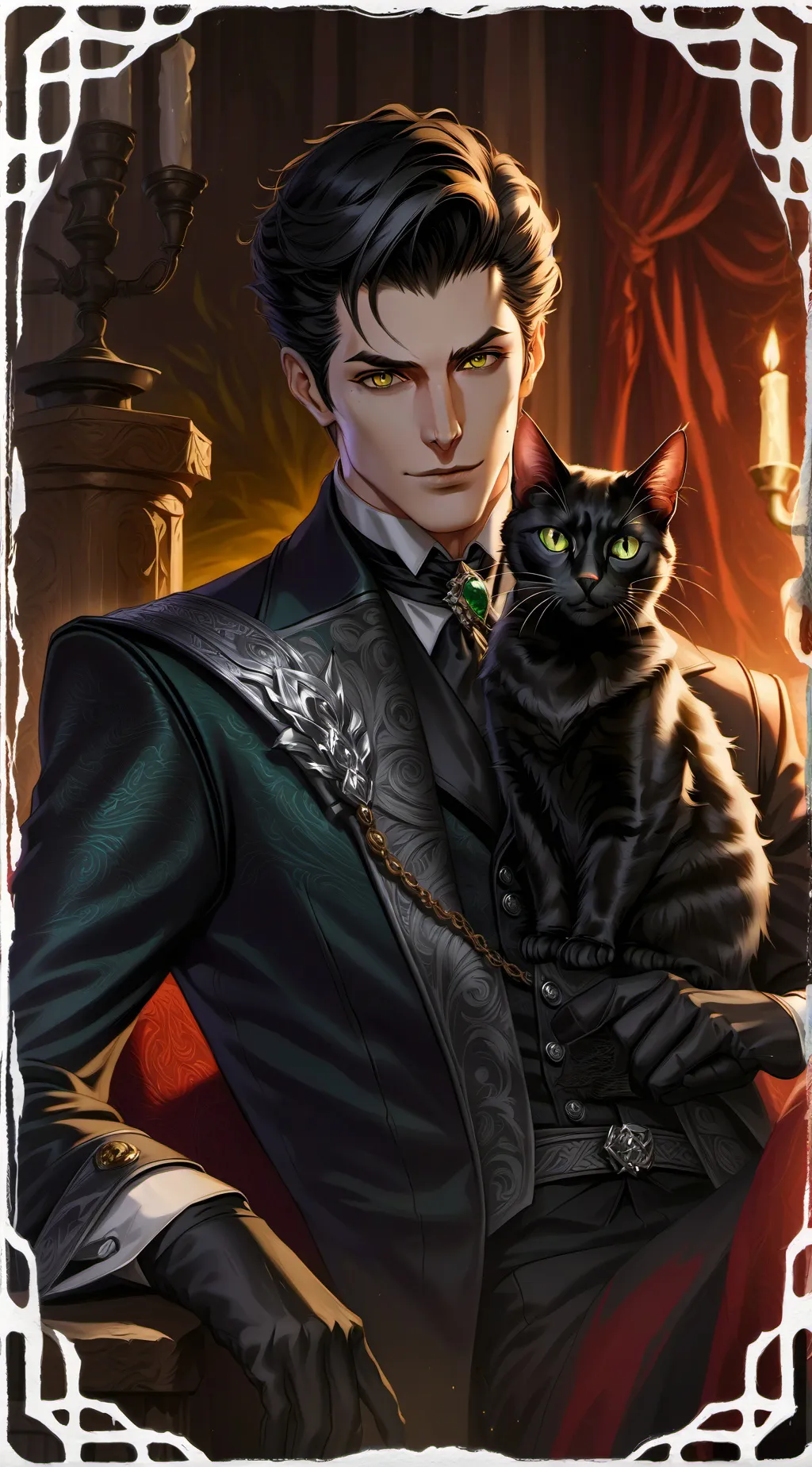 ai character: Elias Blackthorn background