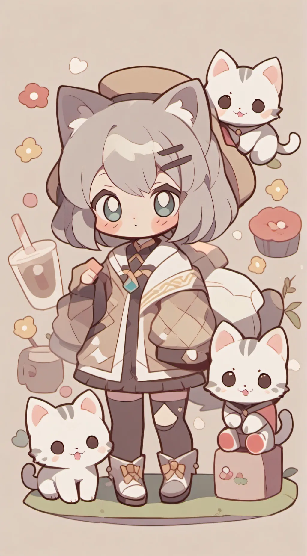 ai character: Superkittes Jinney background