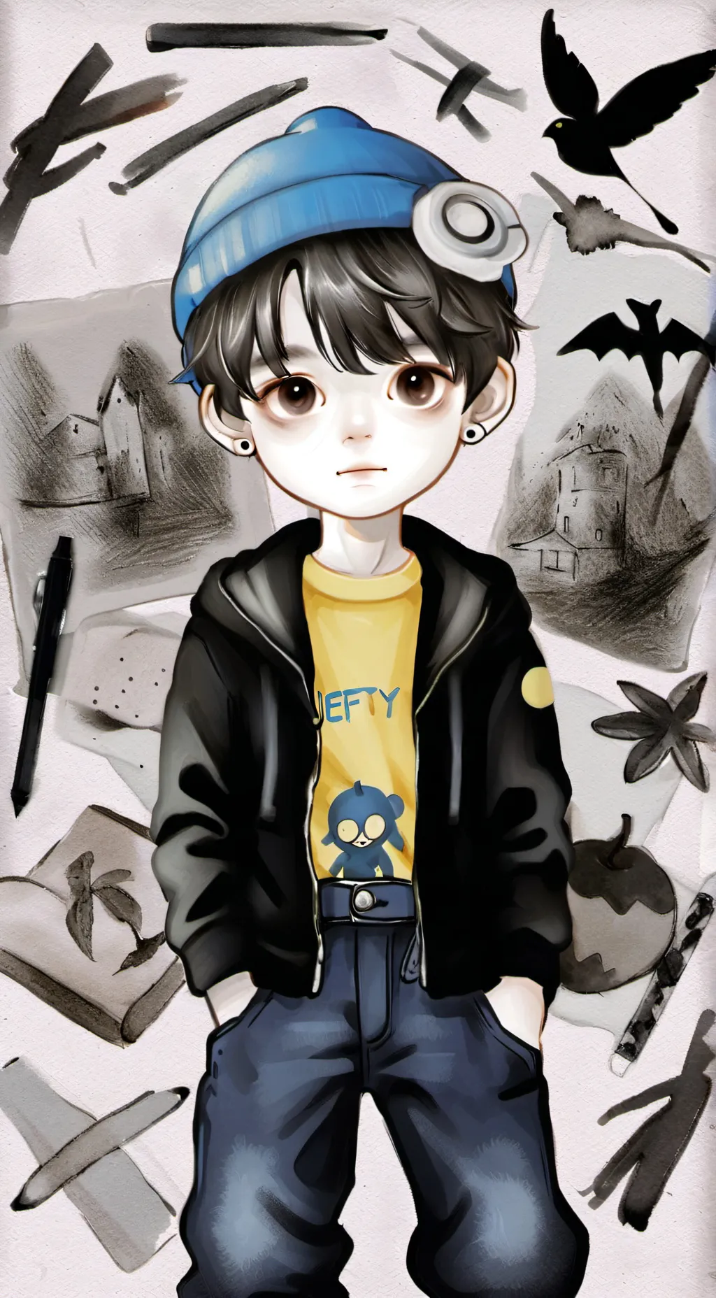 ai character: Sml background