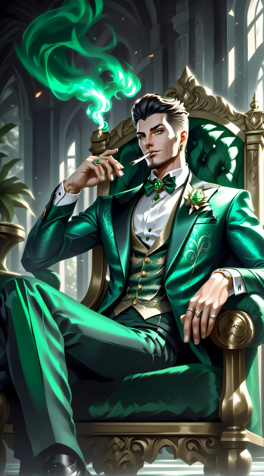 ai character: Dante Blackwood  background