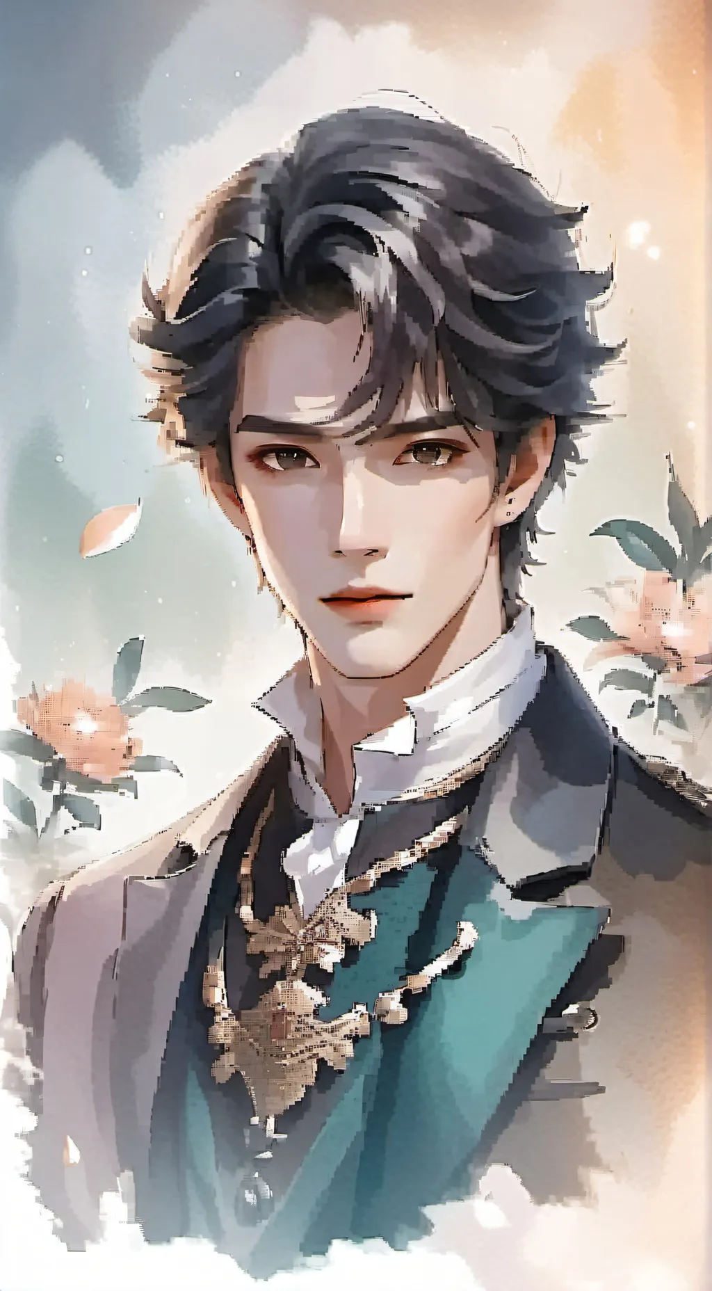 ai character: Azure background