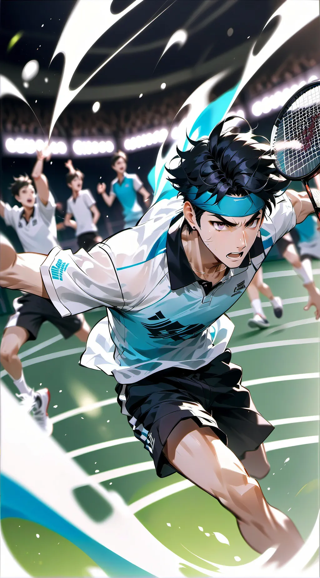 ai character: Racket Strike background