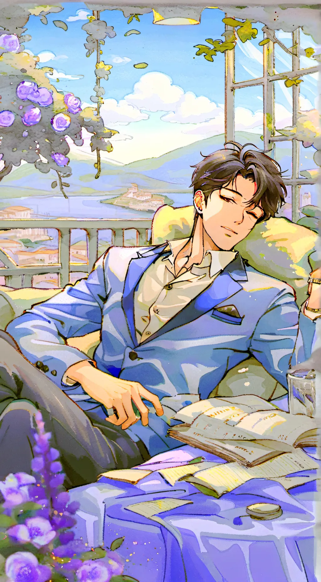 ai character: Chris Blair background