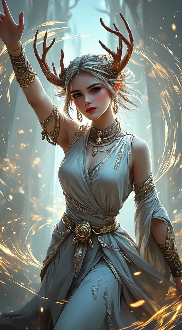 ai character: magical fairy background