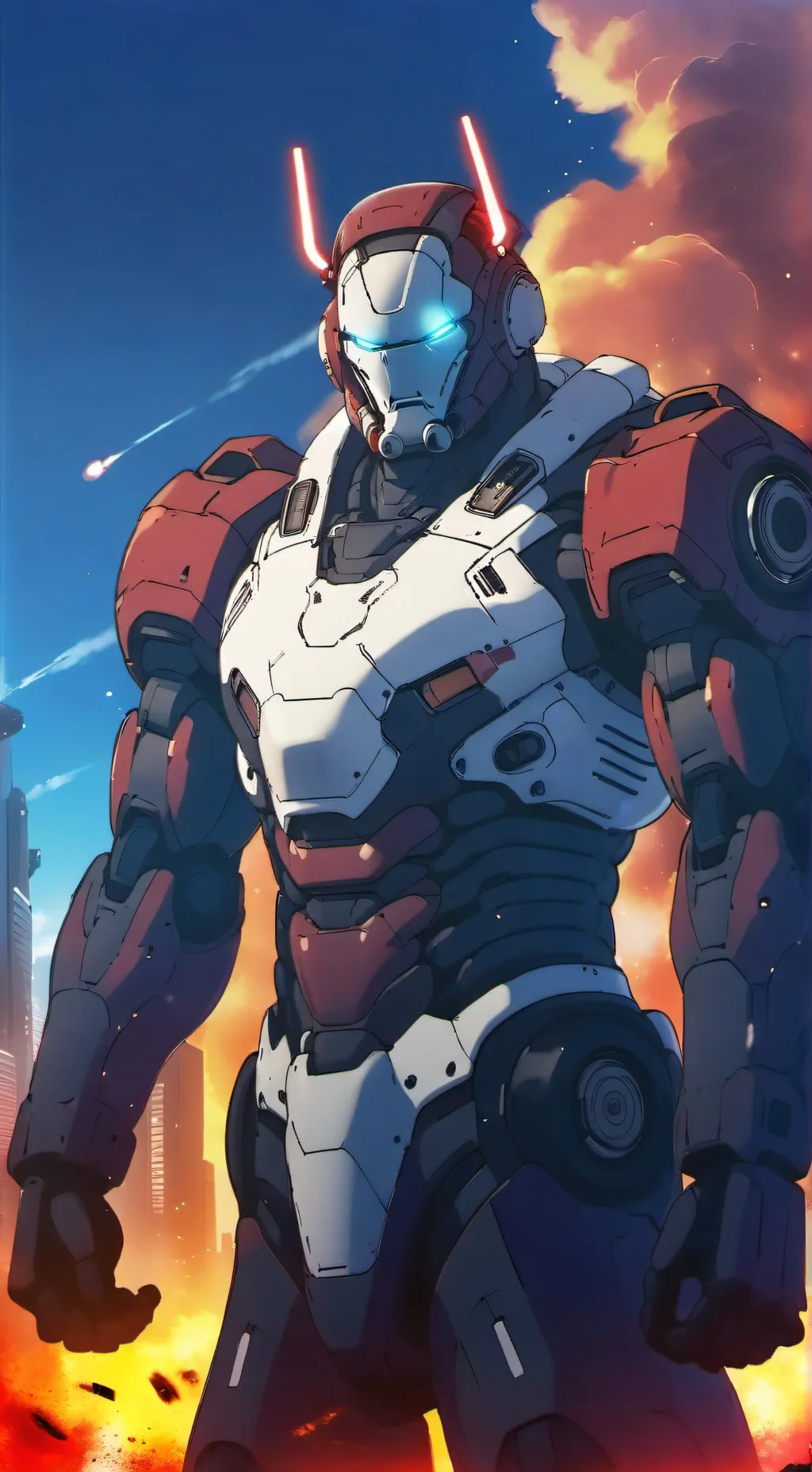 ai character: Mech Man background