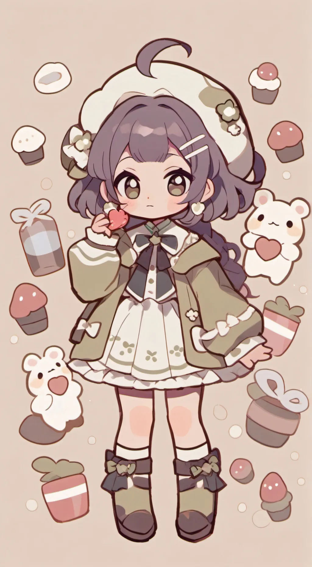 ai character: 🐾mina🐾 background
