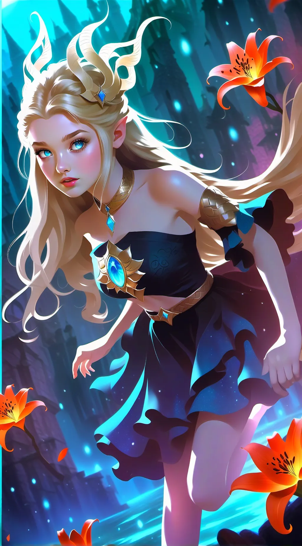 ai character: Liliana  background