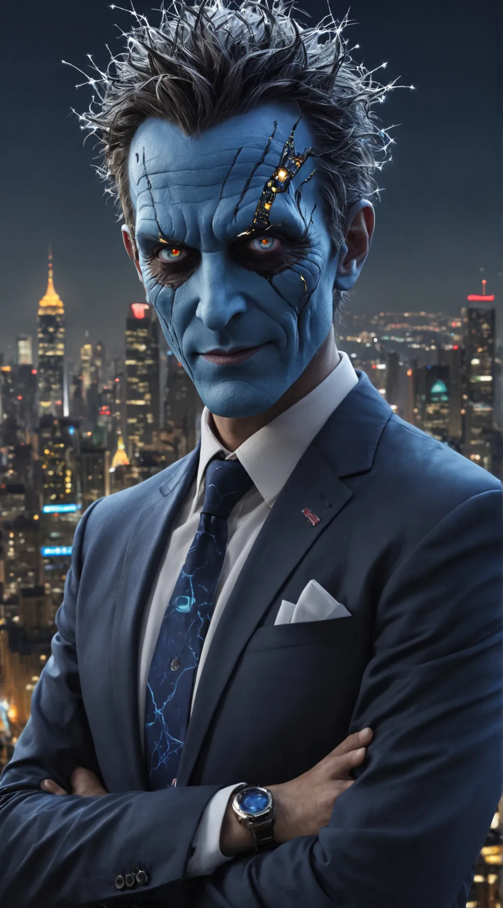 ai character: Mega Mind background