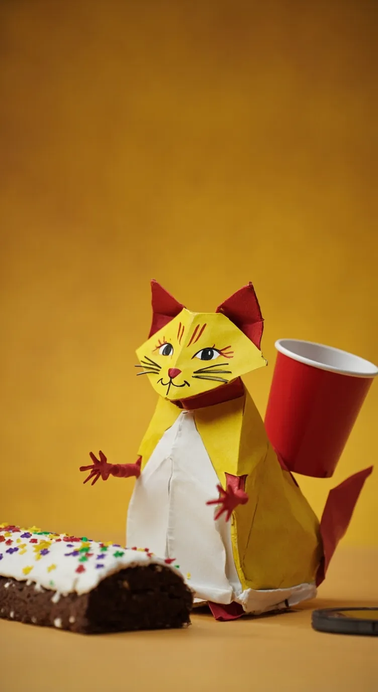 ai character: Craft cake😛 background