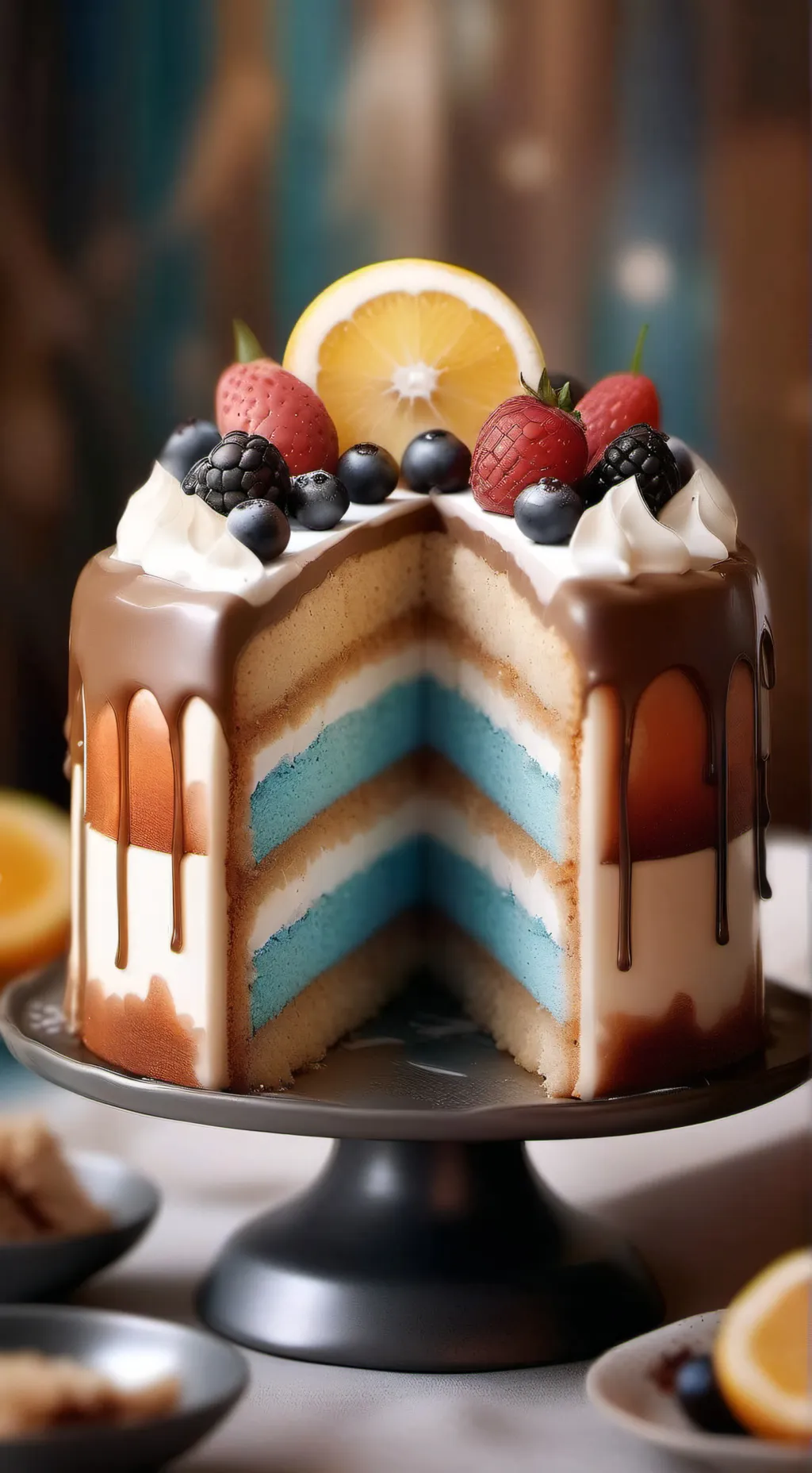 ai character: cakey background