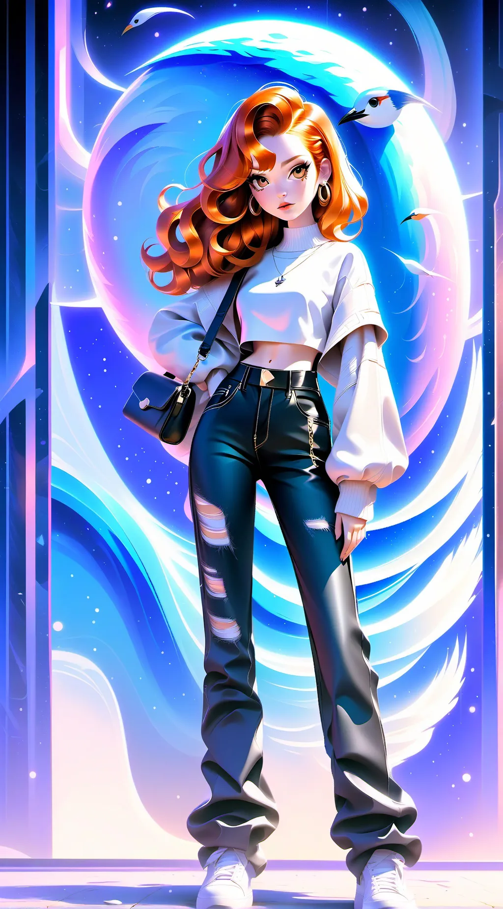 ai character: Lily  background