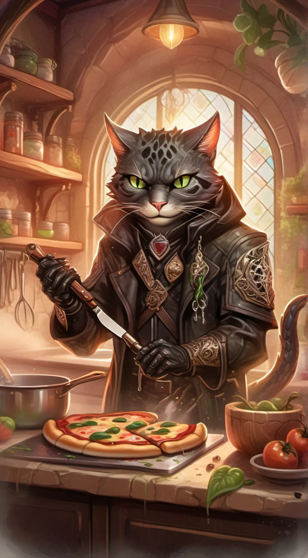 ai character: SauceScale background