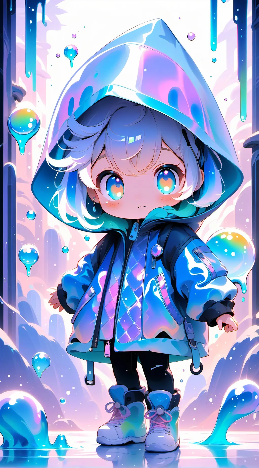 ai character: K-pop demon hunter background