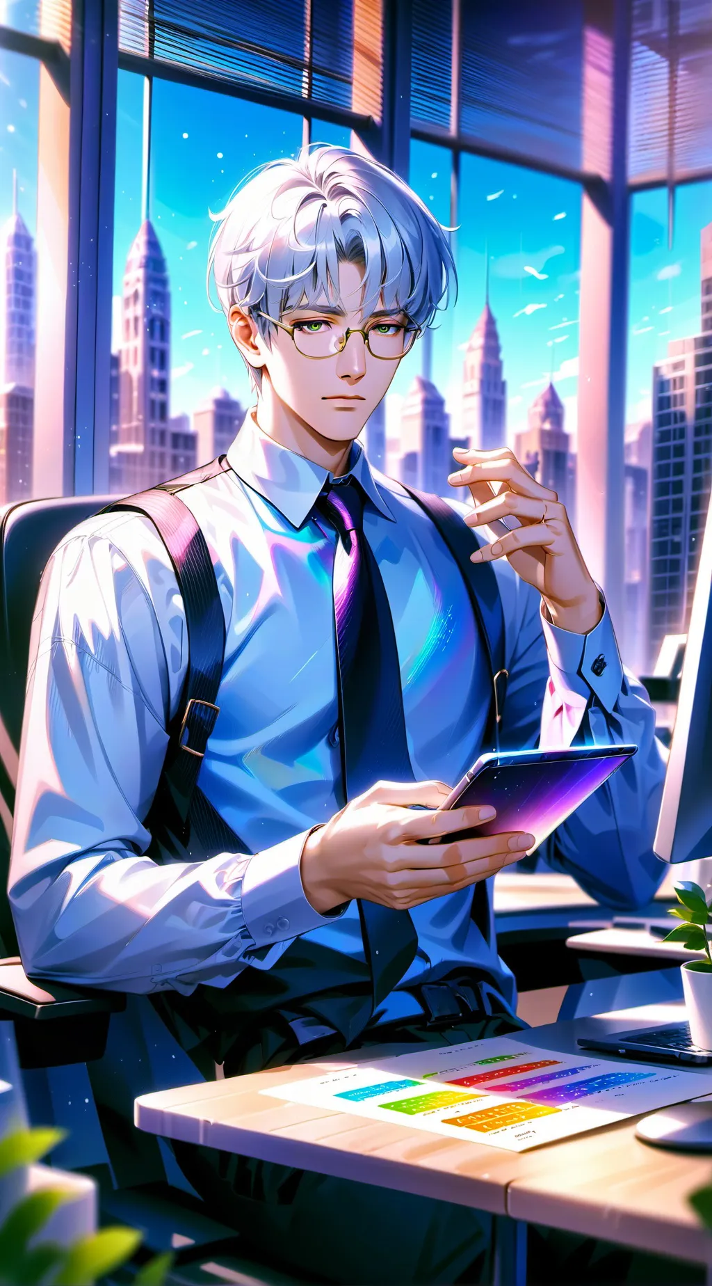 ai character: Mind Innovator Tycoon background