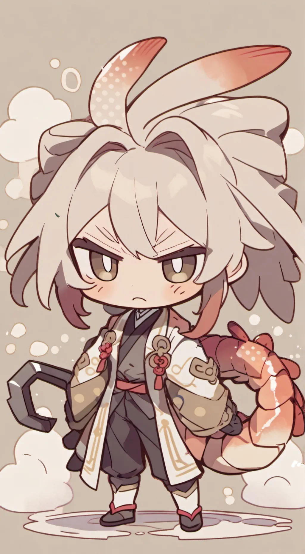 ai character: Sick shrimpo background