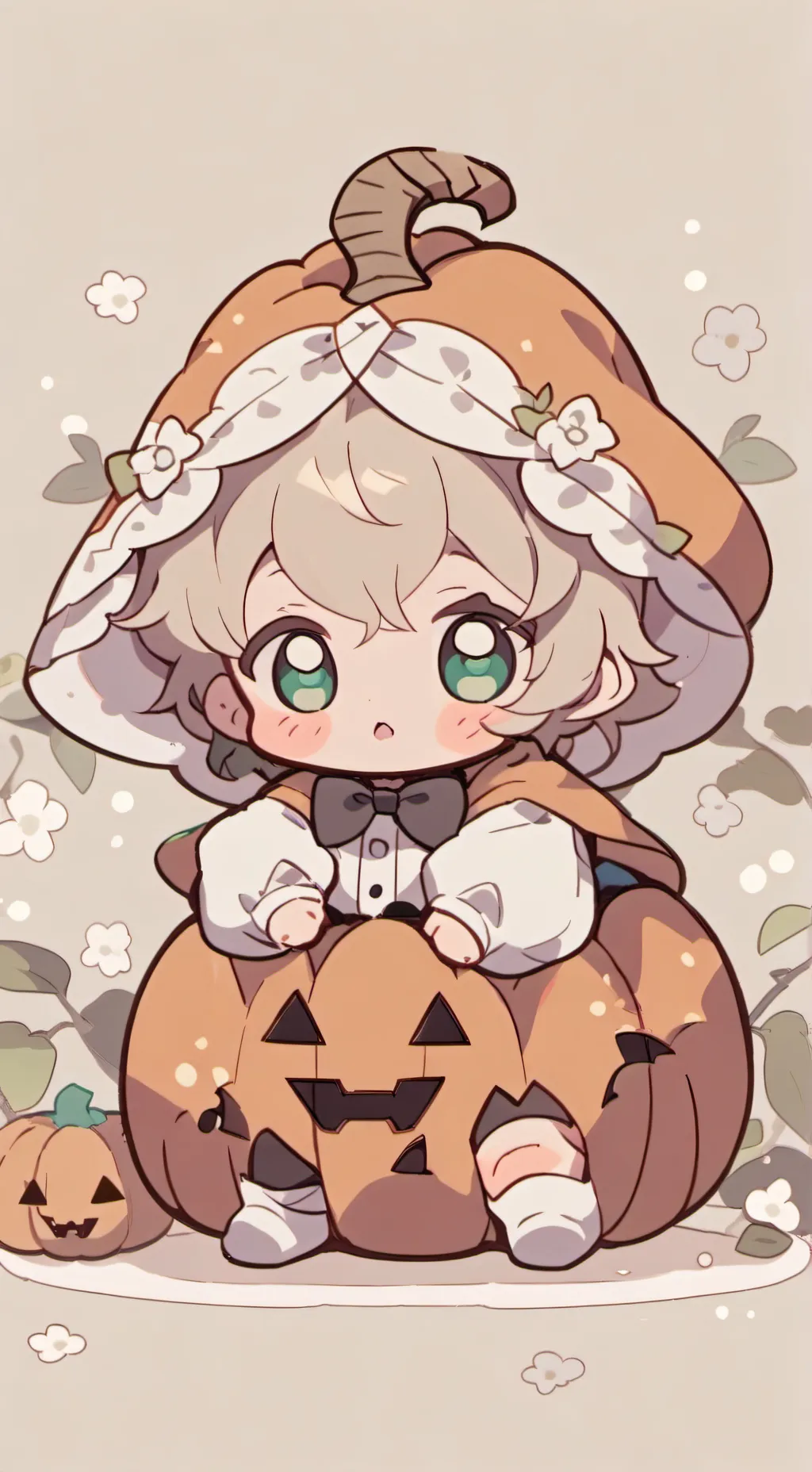 ai character: Pumpkin Baby background