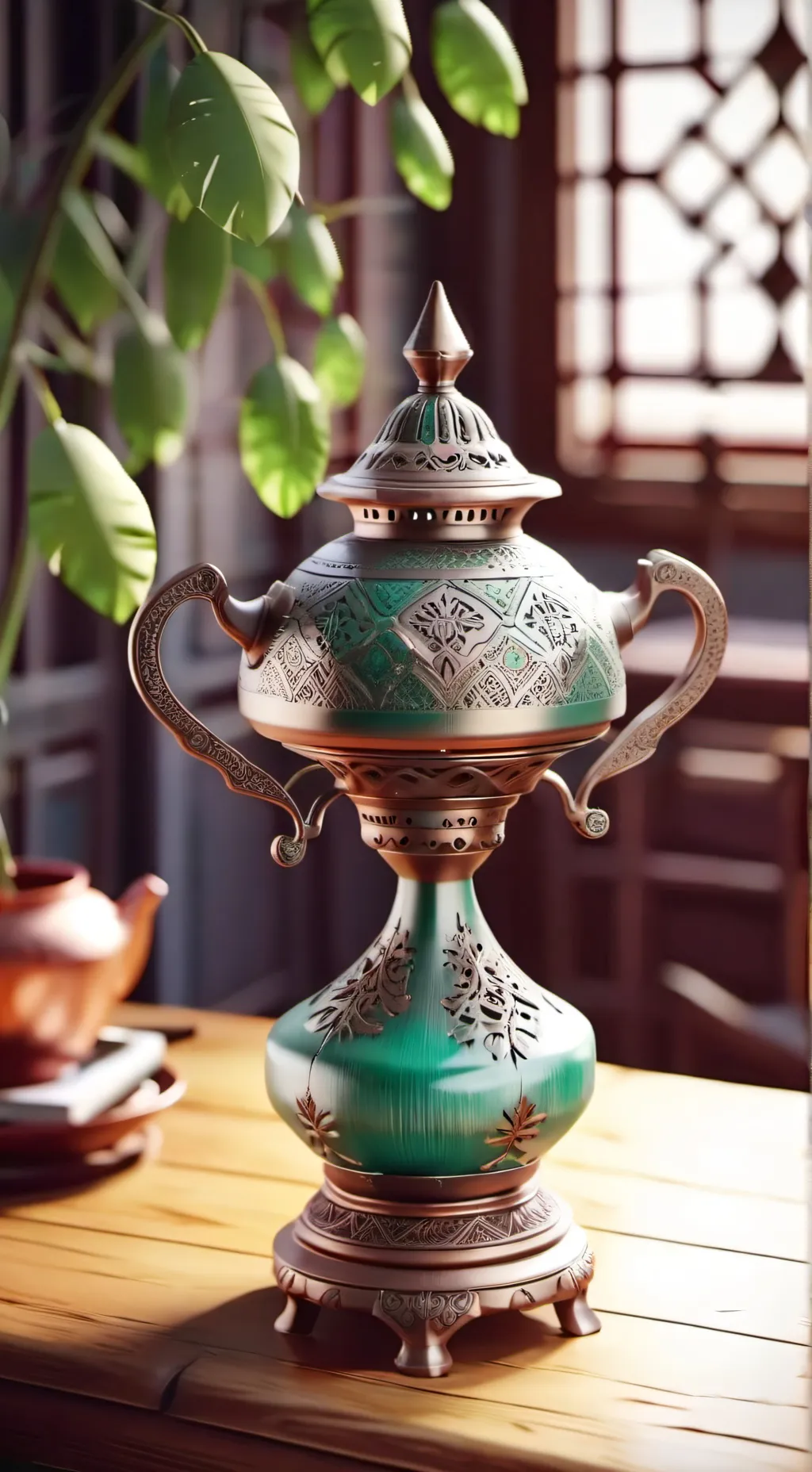 ai character: Tg tf genie  background