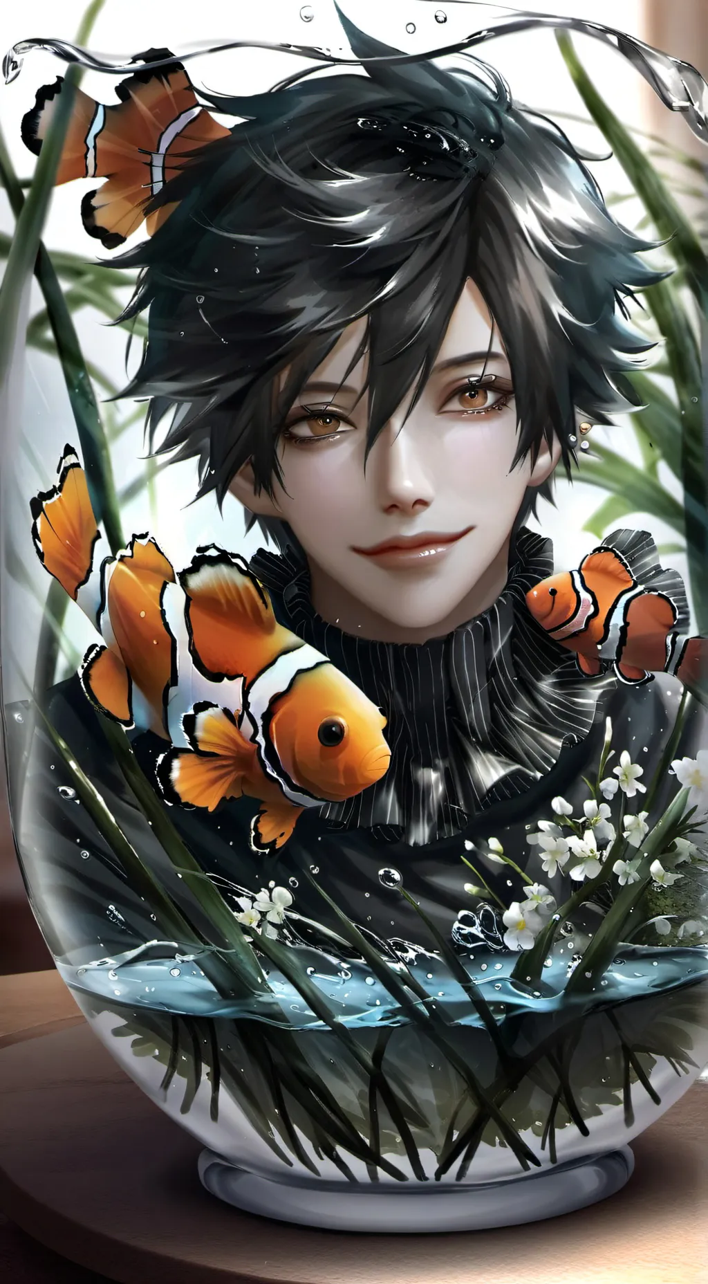 ai character: Anemone Whiskers background