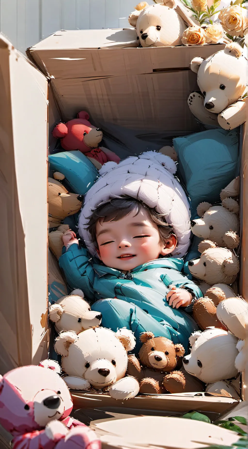 ai character: Lost Toddler background