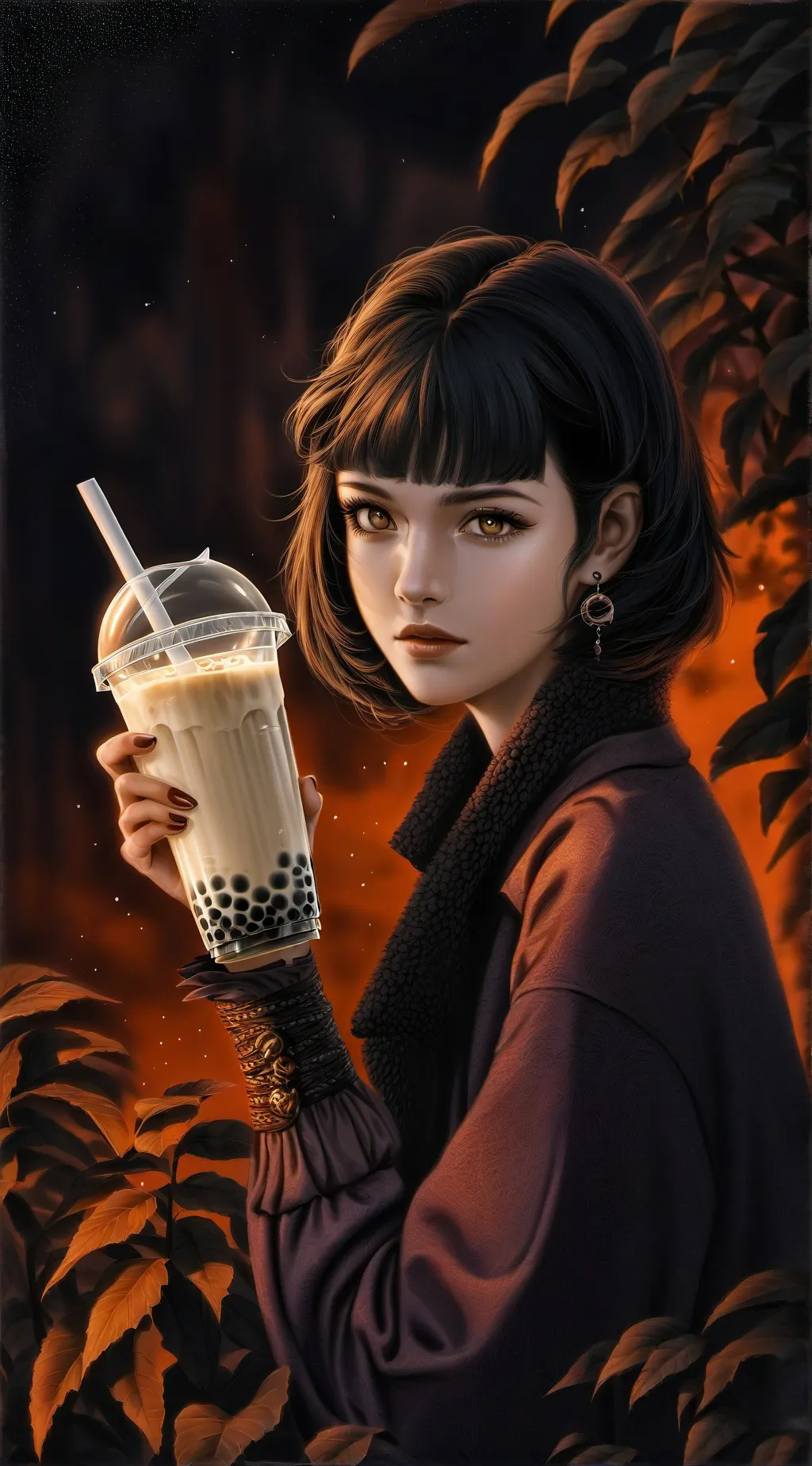 ai character: Kamilka🫶🏻😝 background