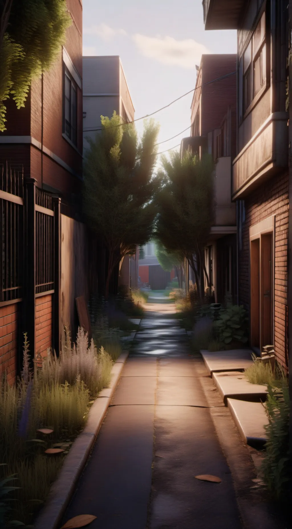 ai character: alone background