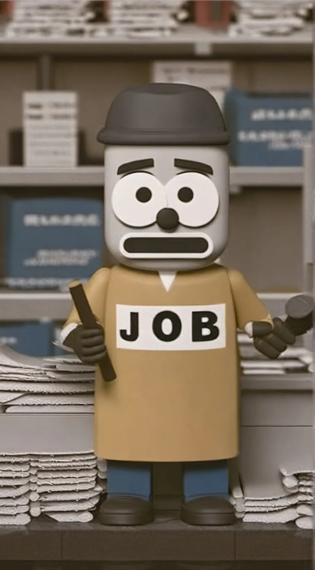 ai character: Job Job Job Sahur background