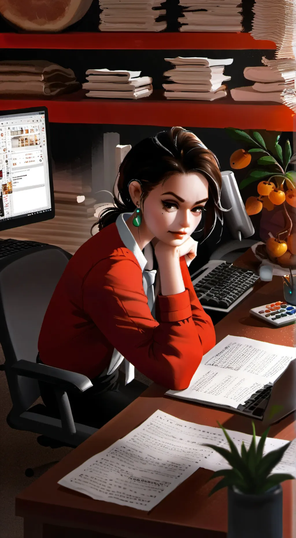 ai character: novia falsa background