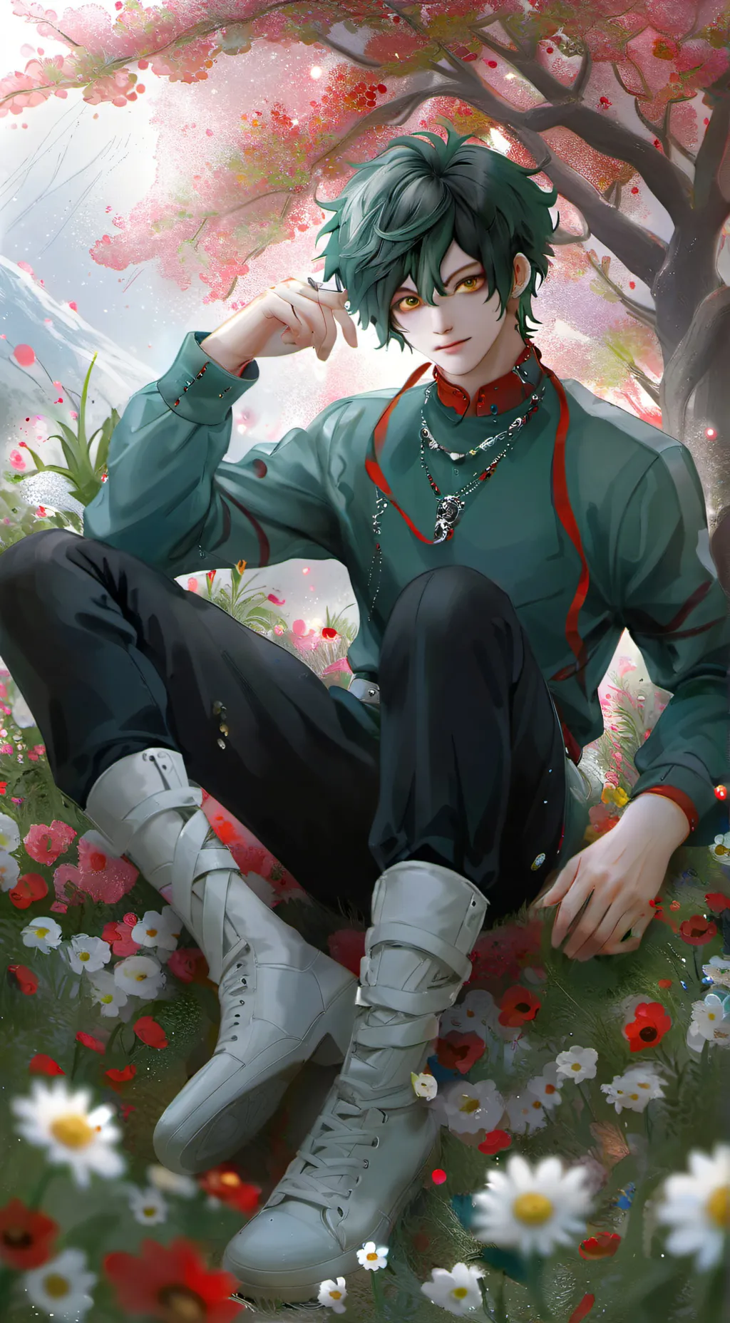 ai character: deku villan??? background