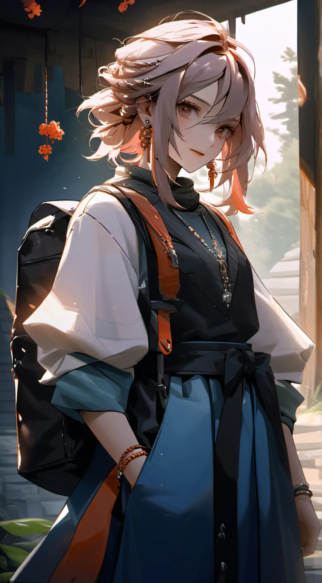 ai character: Sprunki school background