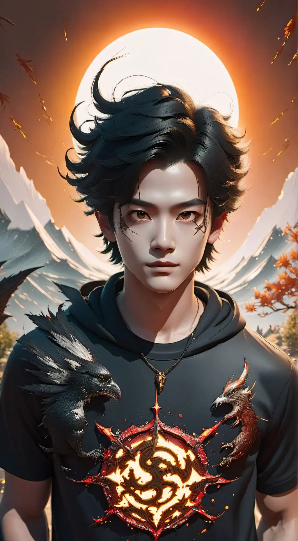 ai character: Azuretime  background