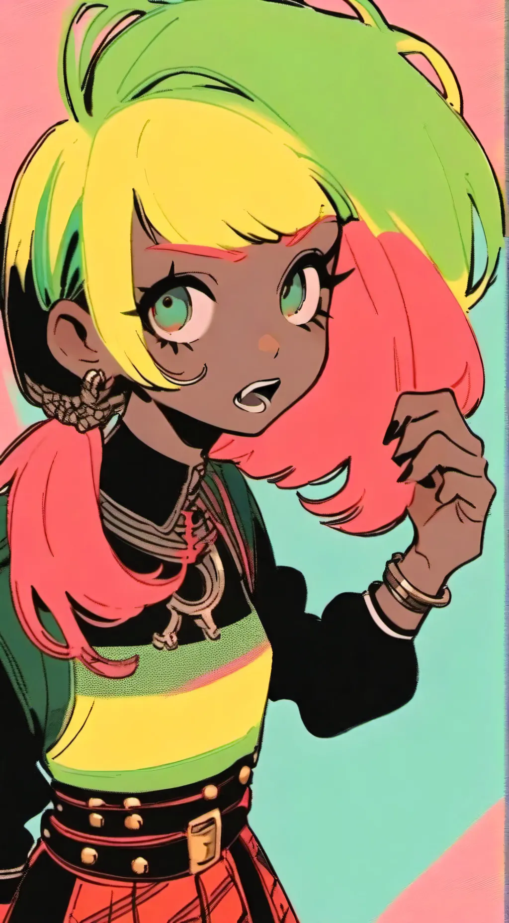 ai character: Scenecore girl!  background