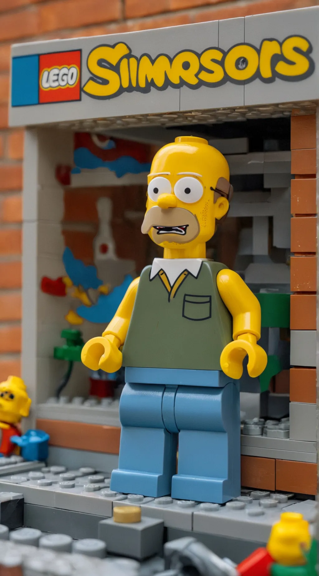 ai character: Simpsons Lego 3.7 background