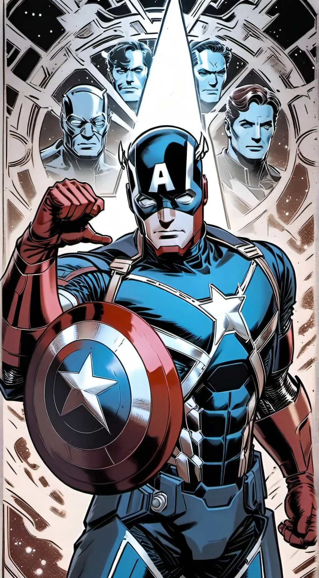 ai character: Avengers + others background