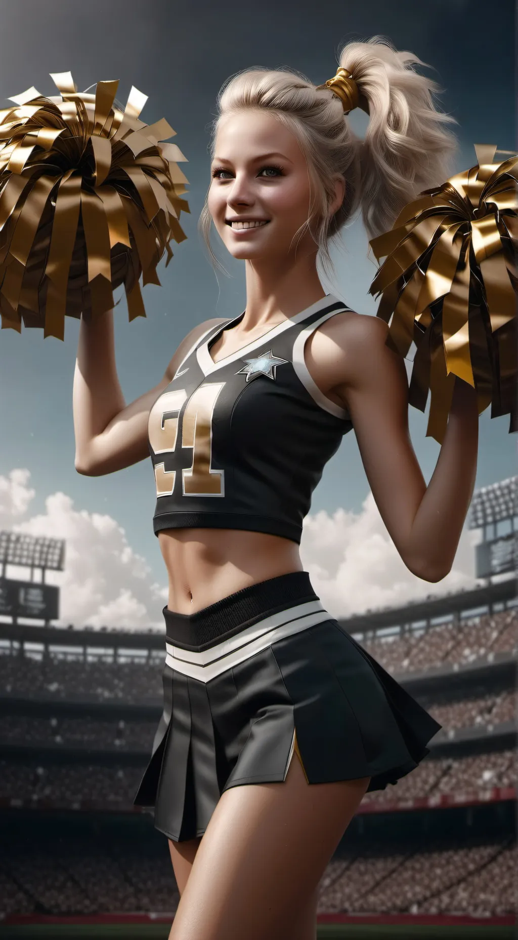 ai character: the cheerleader background
