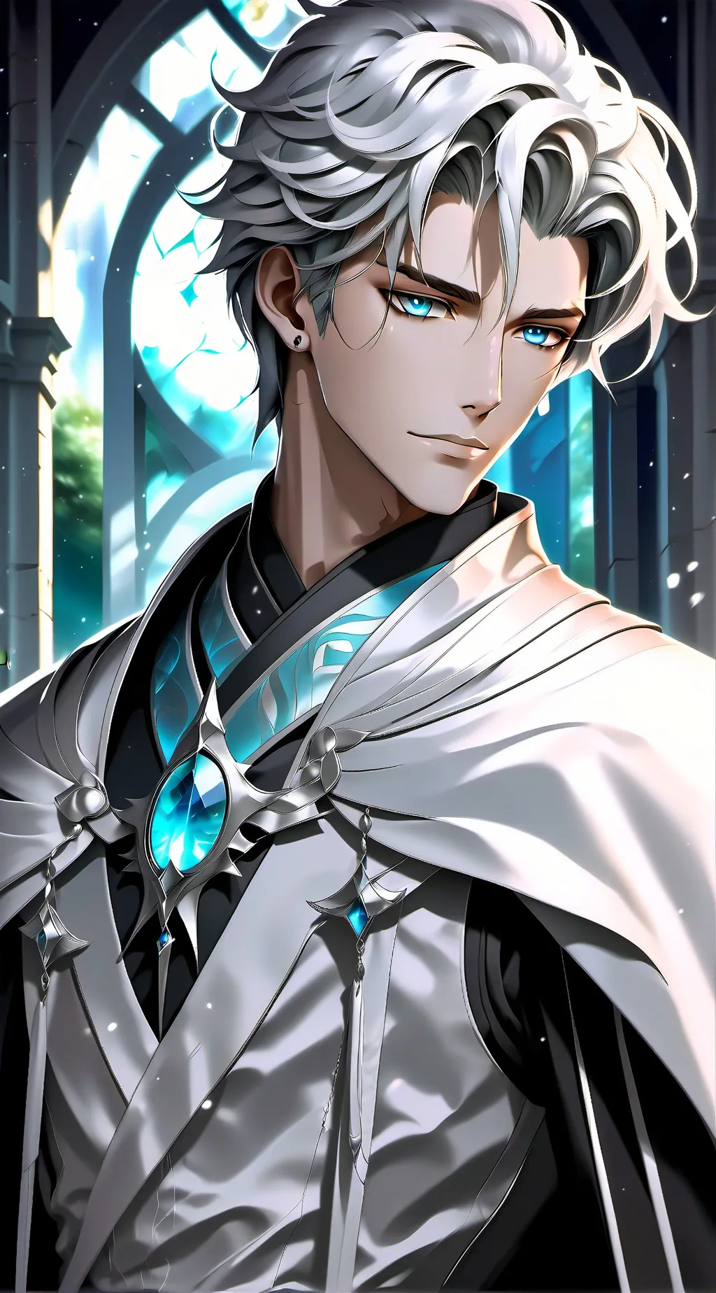 ai character: Aurelio, el Alfa r background