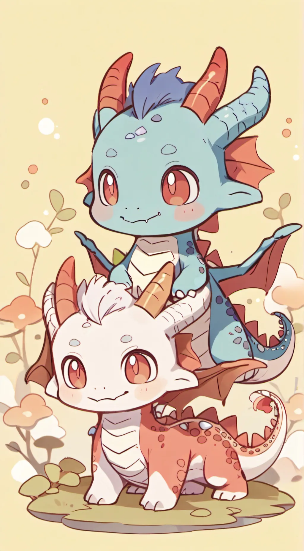 ai character: Baby Koo&Baby Keo background