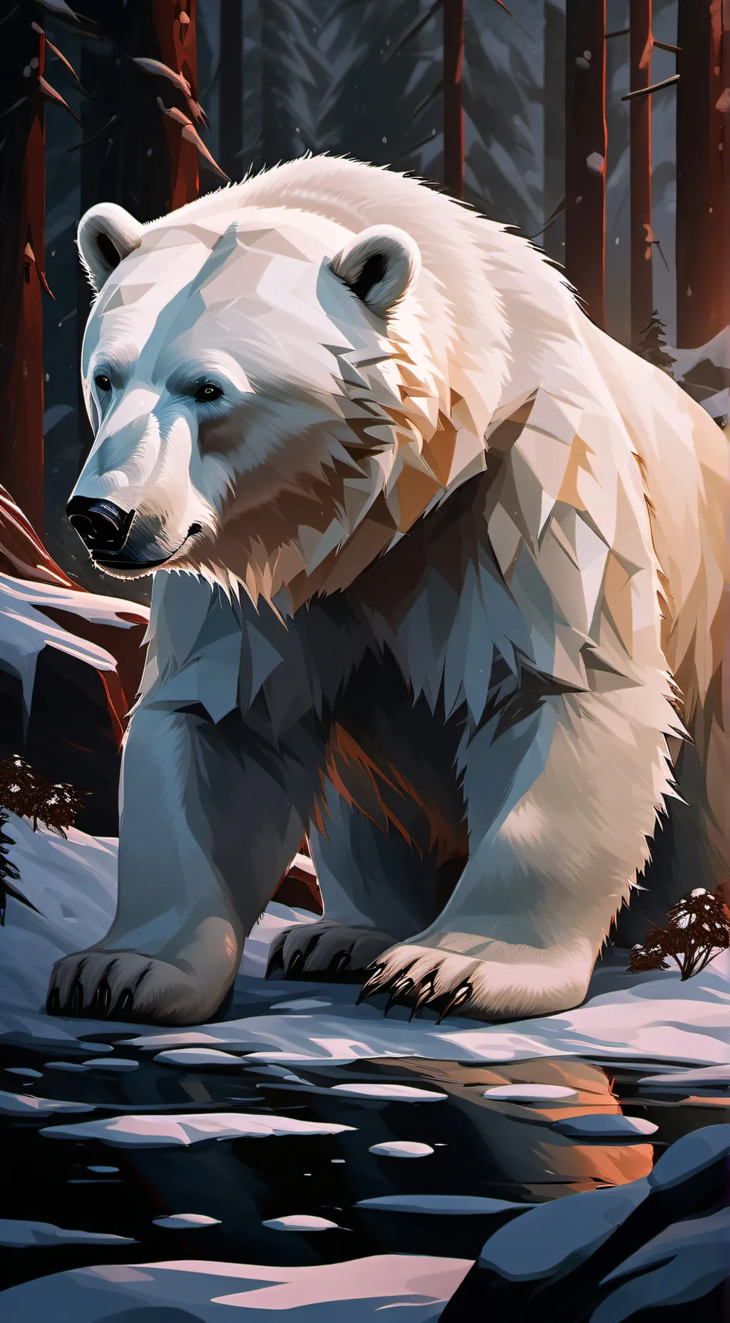 ai character: ~Mha arctic~ background