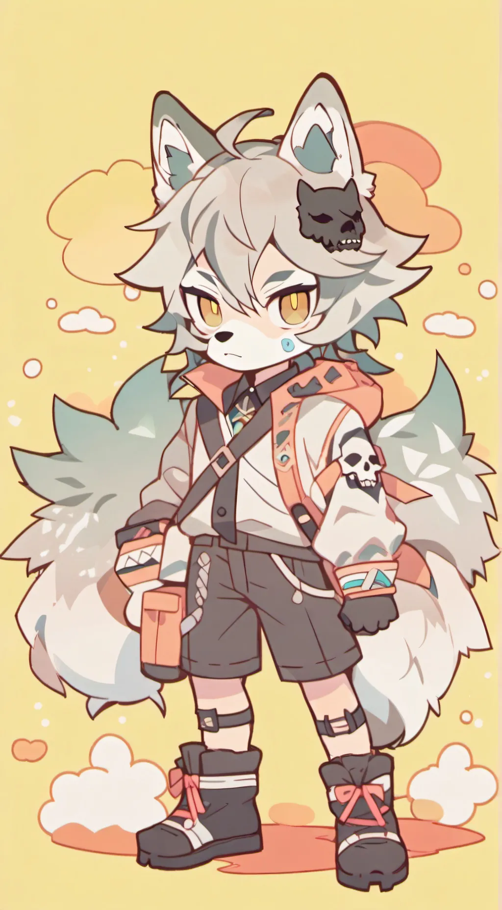 ai character: Puro background