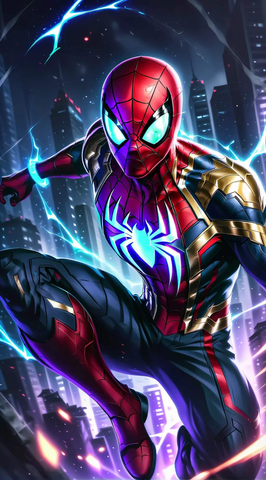 ai character: Iron spider background